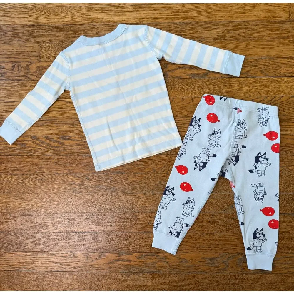 Hanna Andersson Bluey Long John Pajamas Size 2